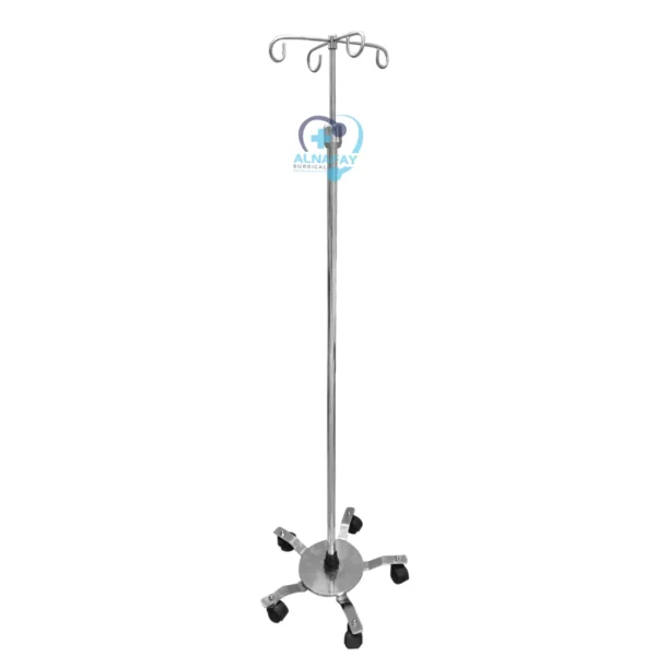 IV Pole SS Pati 4 Hooks (ANS-IV-6)