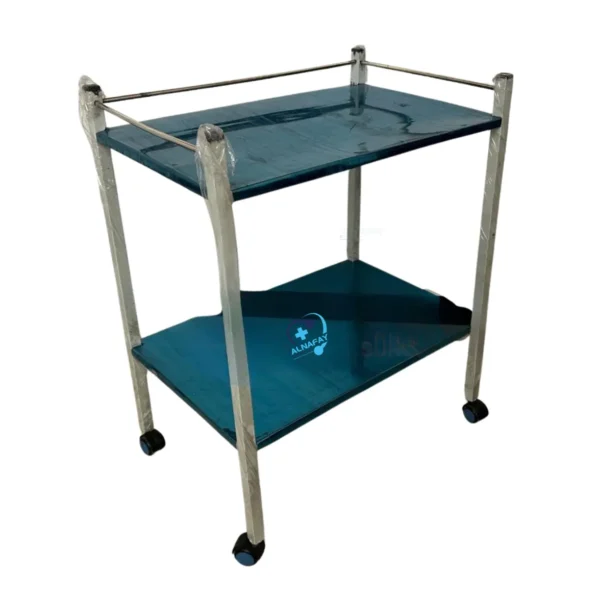 Instrument Trolley Stainless Steel with Painted Legs