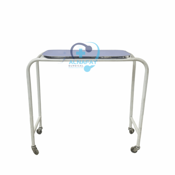 Overbed Table Food Table Full – Round Pipe Cardiac Table