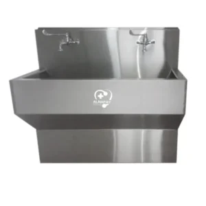 Scrub Basin Sink Double Tap 5′ ft Fix Scrub – Stainless Steel
