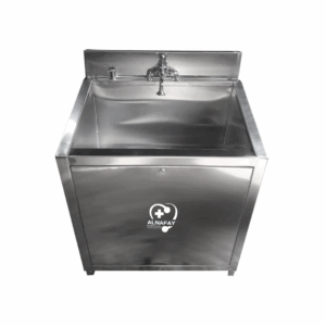 Single Tap 3′ ft Fix OT Scrub – Stainless Steel Sink Basin