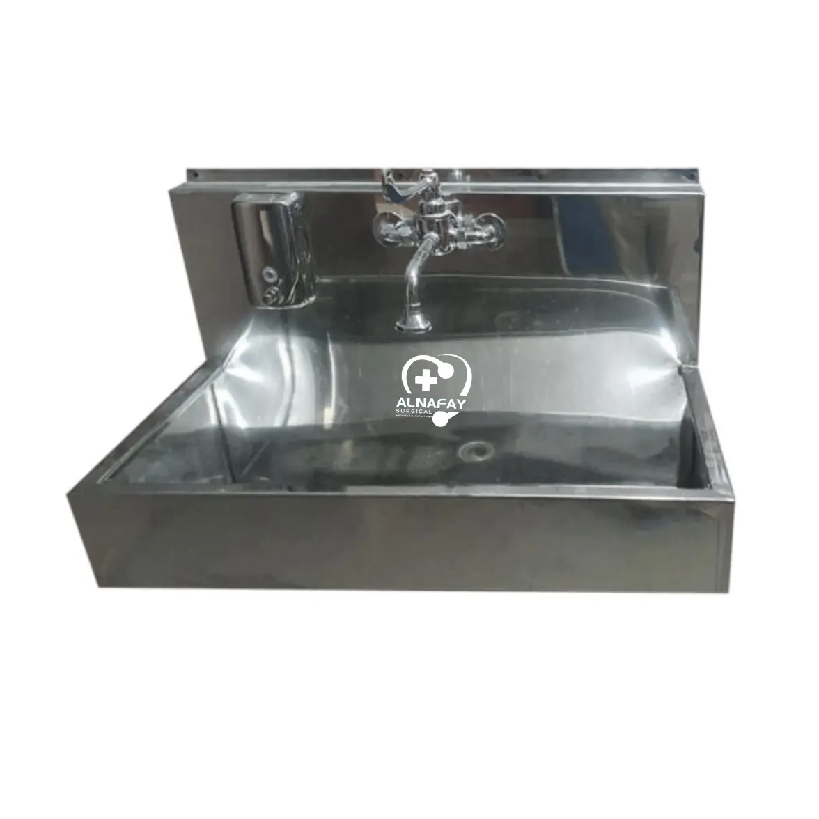 Single-Tap-Hanging-Scrub-Sink-–-Stainless-Steel-Basin